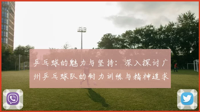 乒乓球的魅力与坚持：深入探讨广州乒乓球队的耐力训练与精神追求