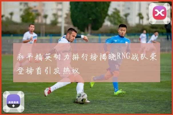 和平精英耐力排行榜揭晓RNG战队荣登榜首引发热议