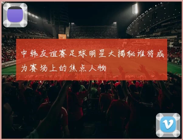 中韩友谊赛足球明星大揭秘谁将成为赛场上的焦点人物