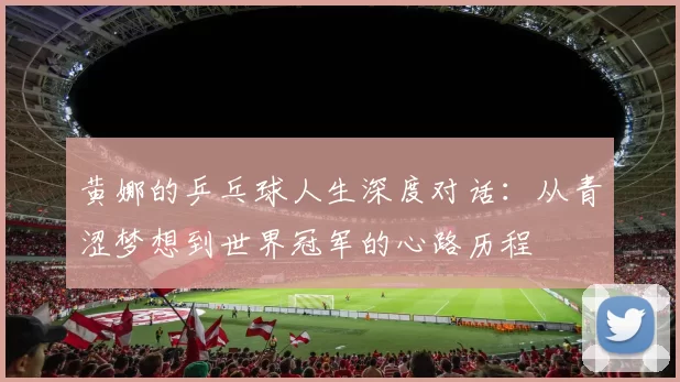 黄娜的乒乓球人生深度对话：从青涩梦想到世界冠军的心路历程